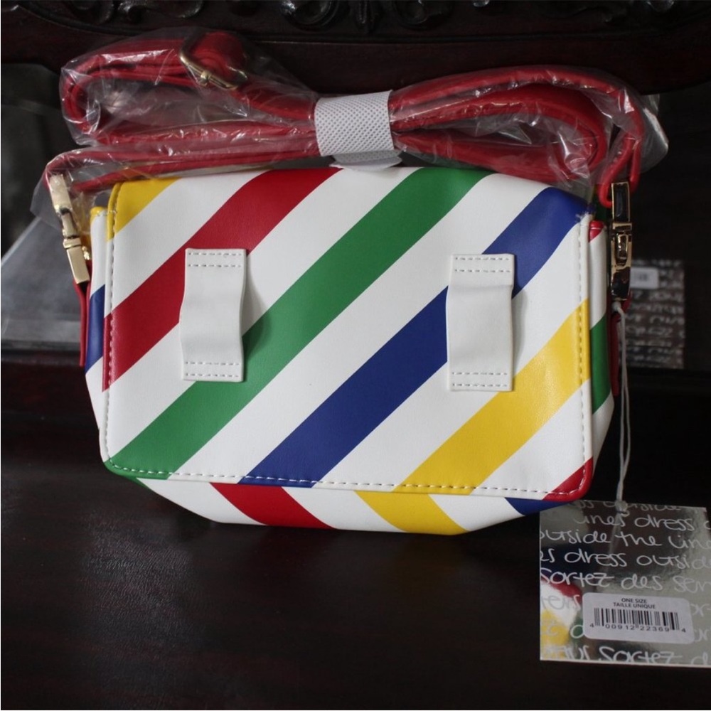 RARE NWT Hudson Bay Stripe Colour Me Courtney Bag Fanny Pack - Picture 6 of 9